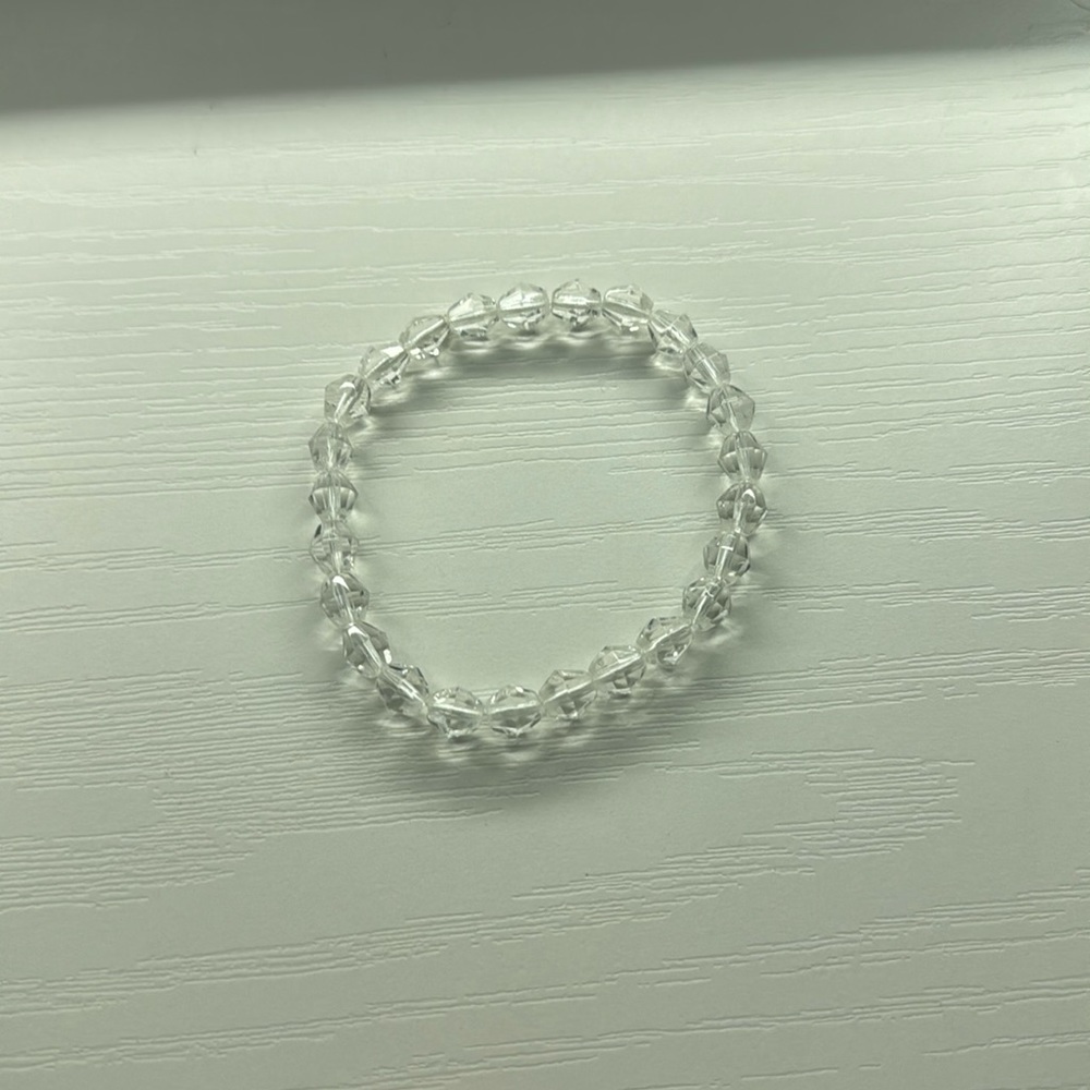 White Beaded Bracelet